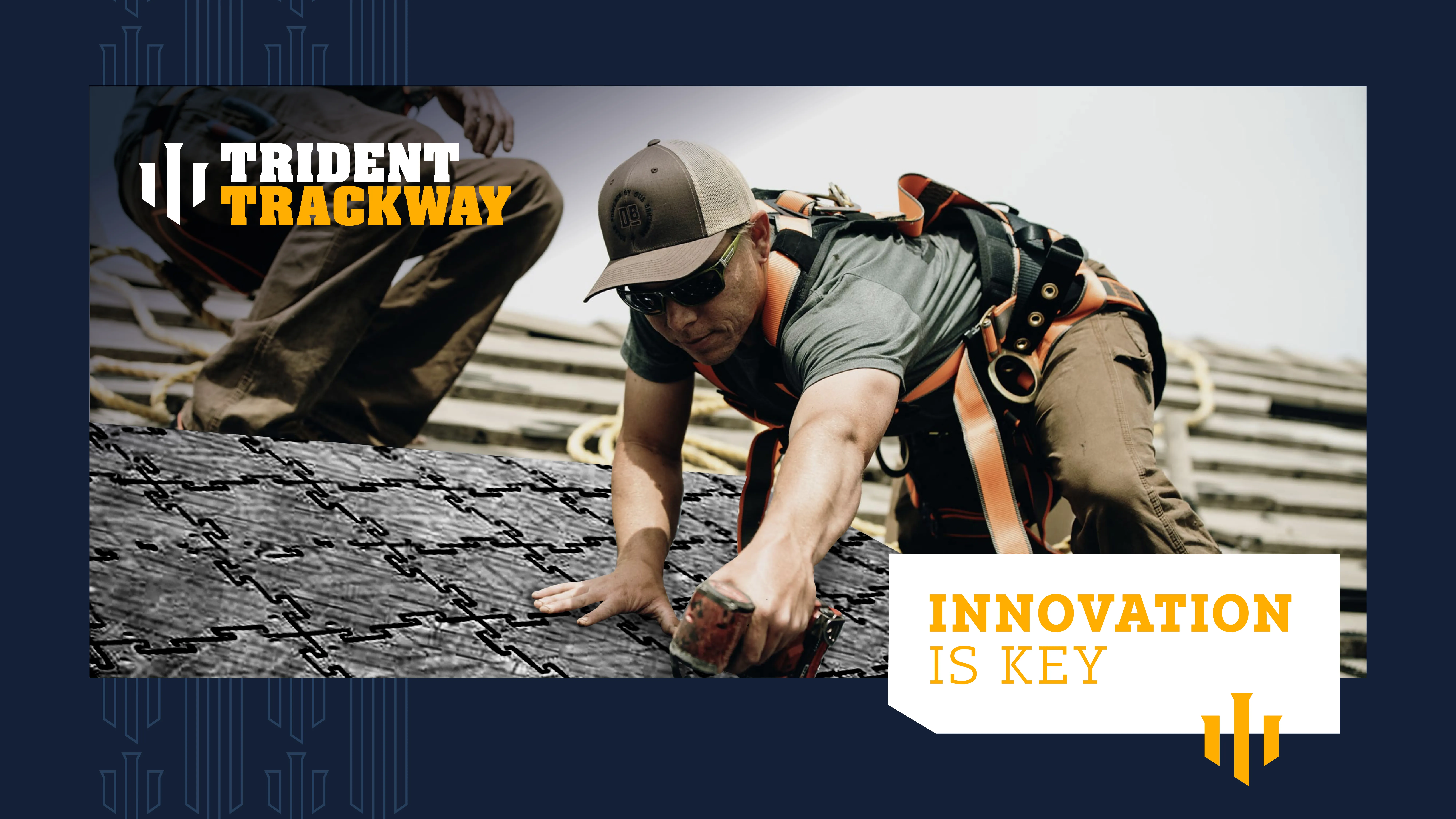 Trident Trackway - Rebranding a sustainable materials manufacturing company