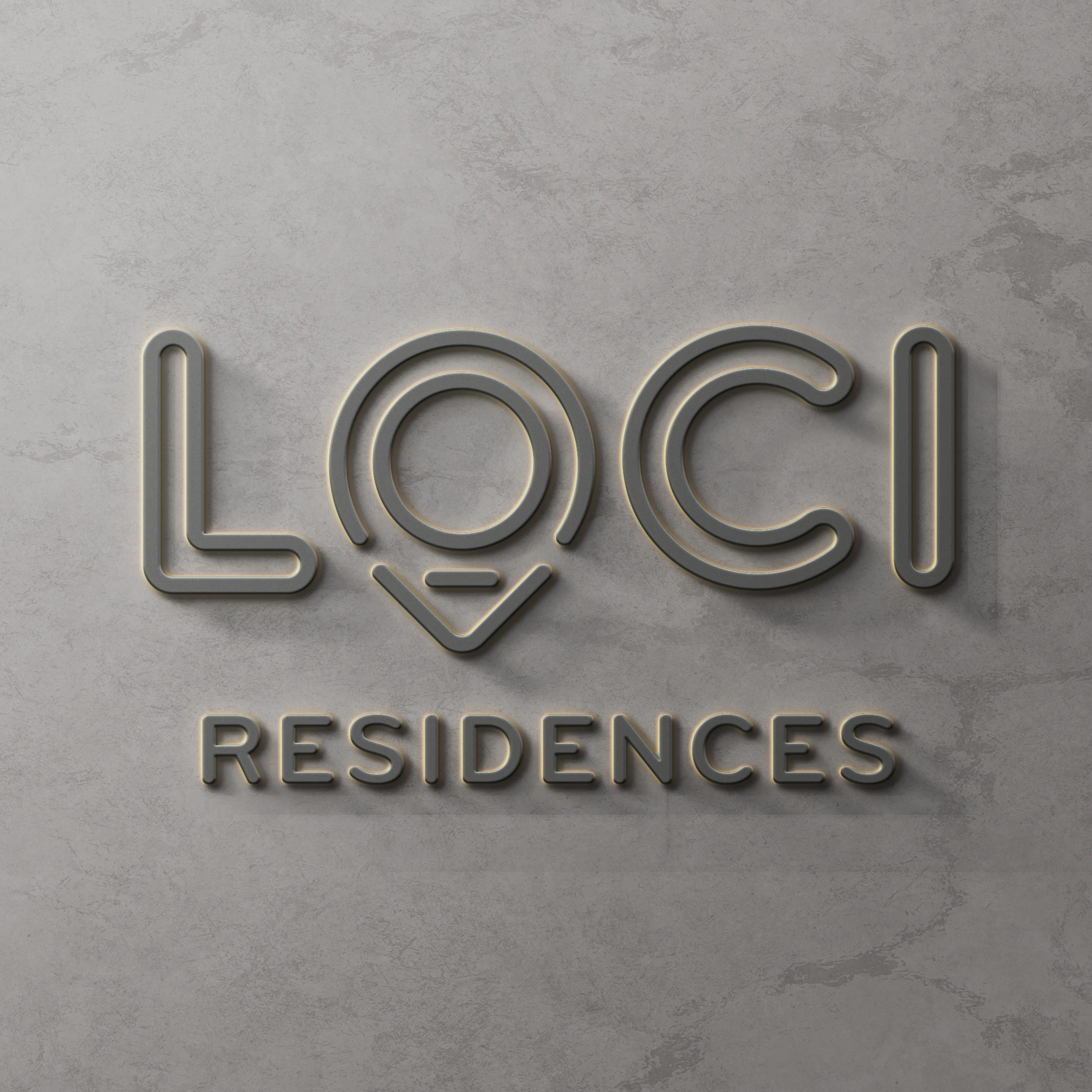 Environmental signage — the logo at architectural scale