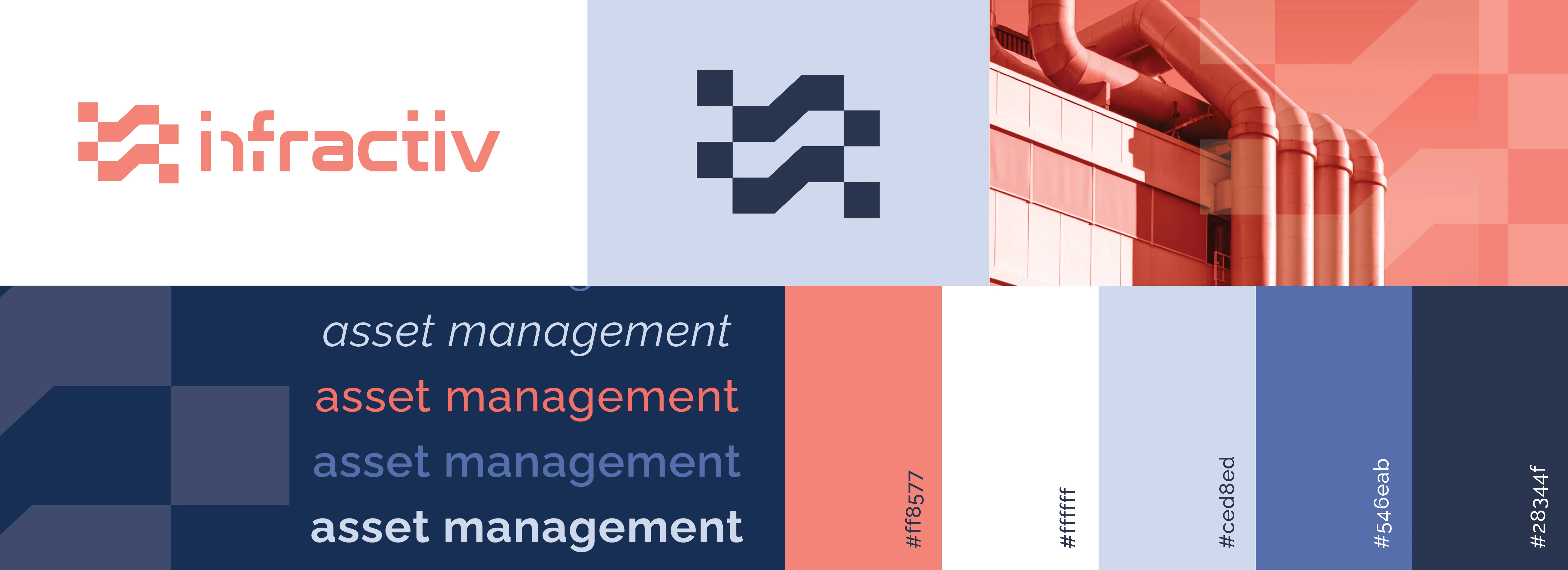 Brand application — identity extended across stationery