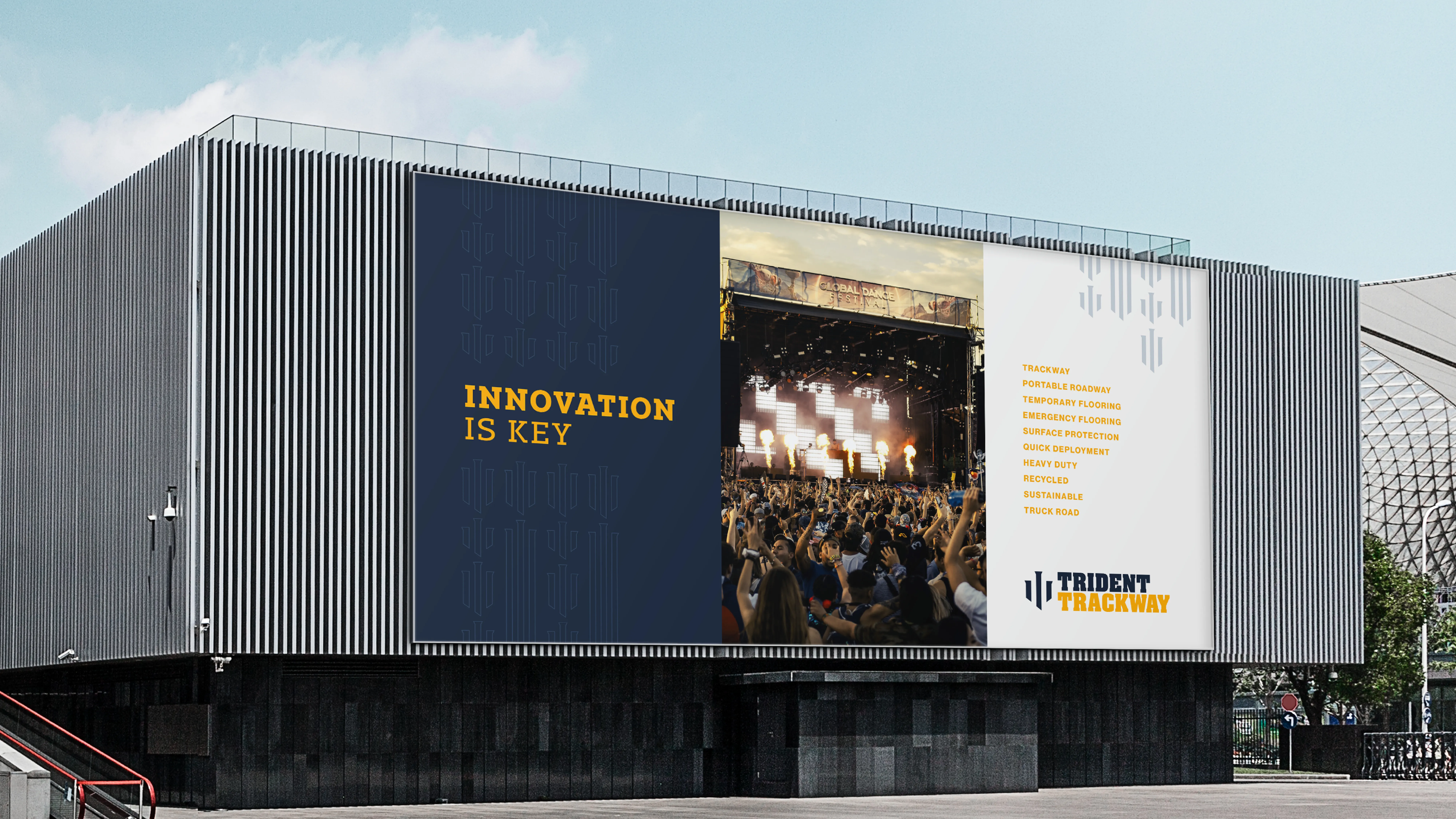 Trident Trackway brand application